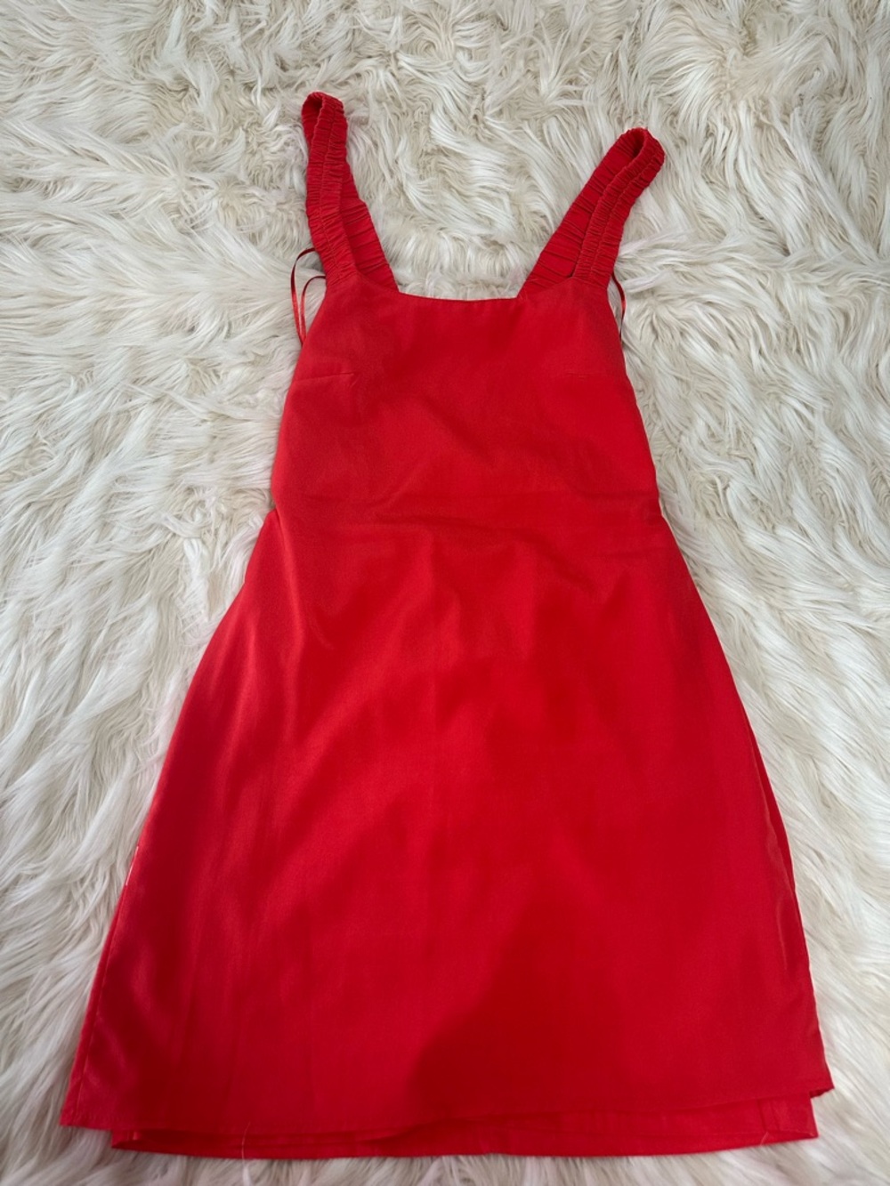 ZARA Red Mini Dress Size Small | Sleeveless Strappy | Minimalist Chic - Picture 6 of 11
